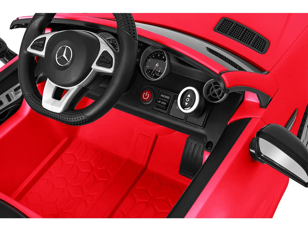 Auto elettrica mercedes slc rosso 12v 4,5ah rc 2,4