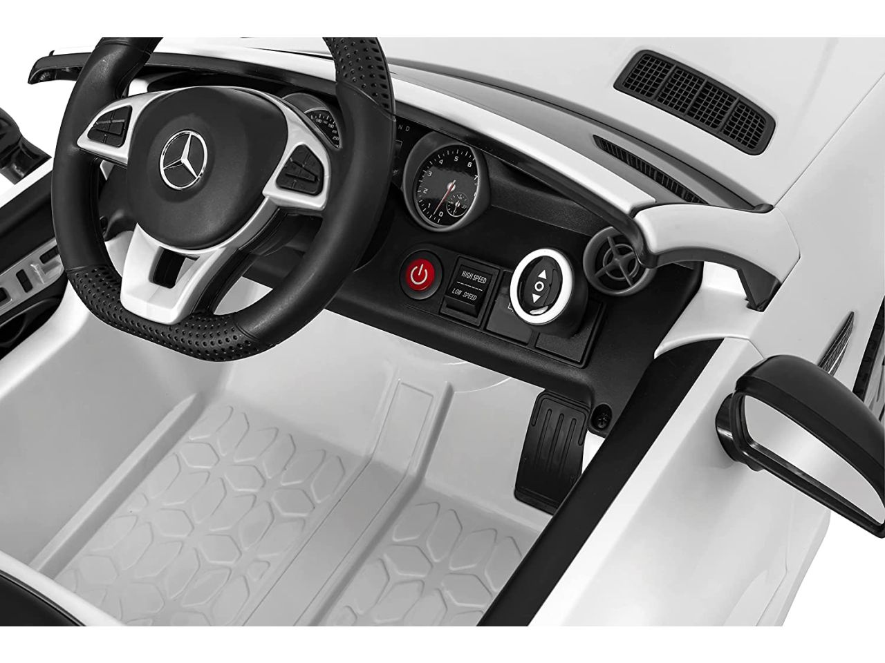 Auto elettrica mercedes slc bianco 12v 4,5ah rc 2,4