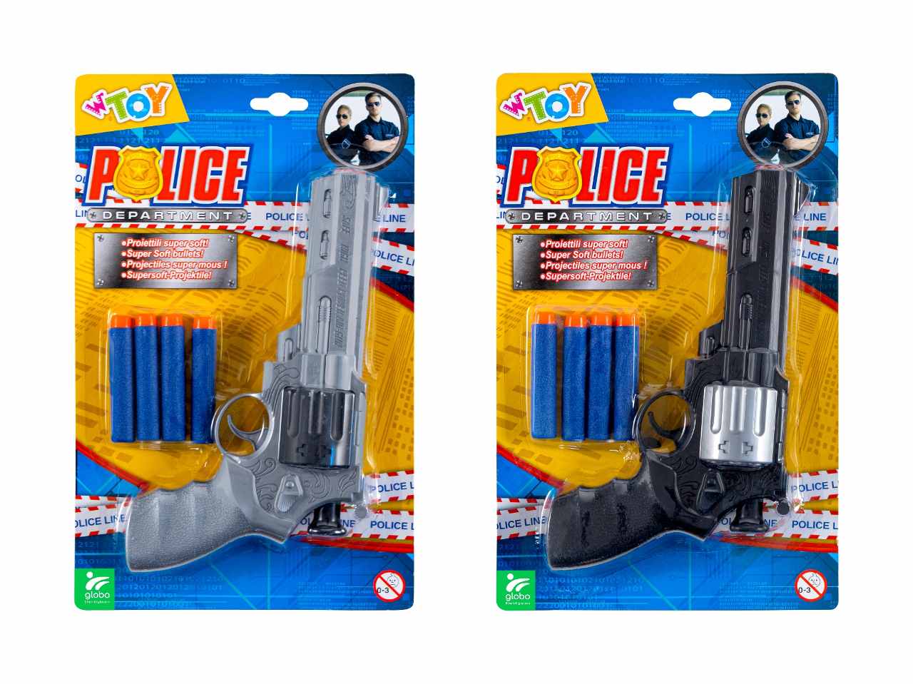 Pistola c/4 proiettili soffici 41143