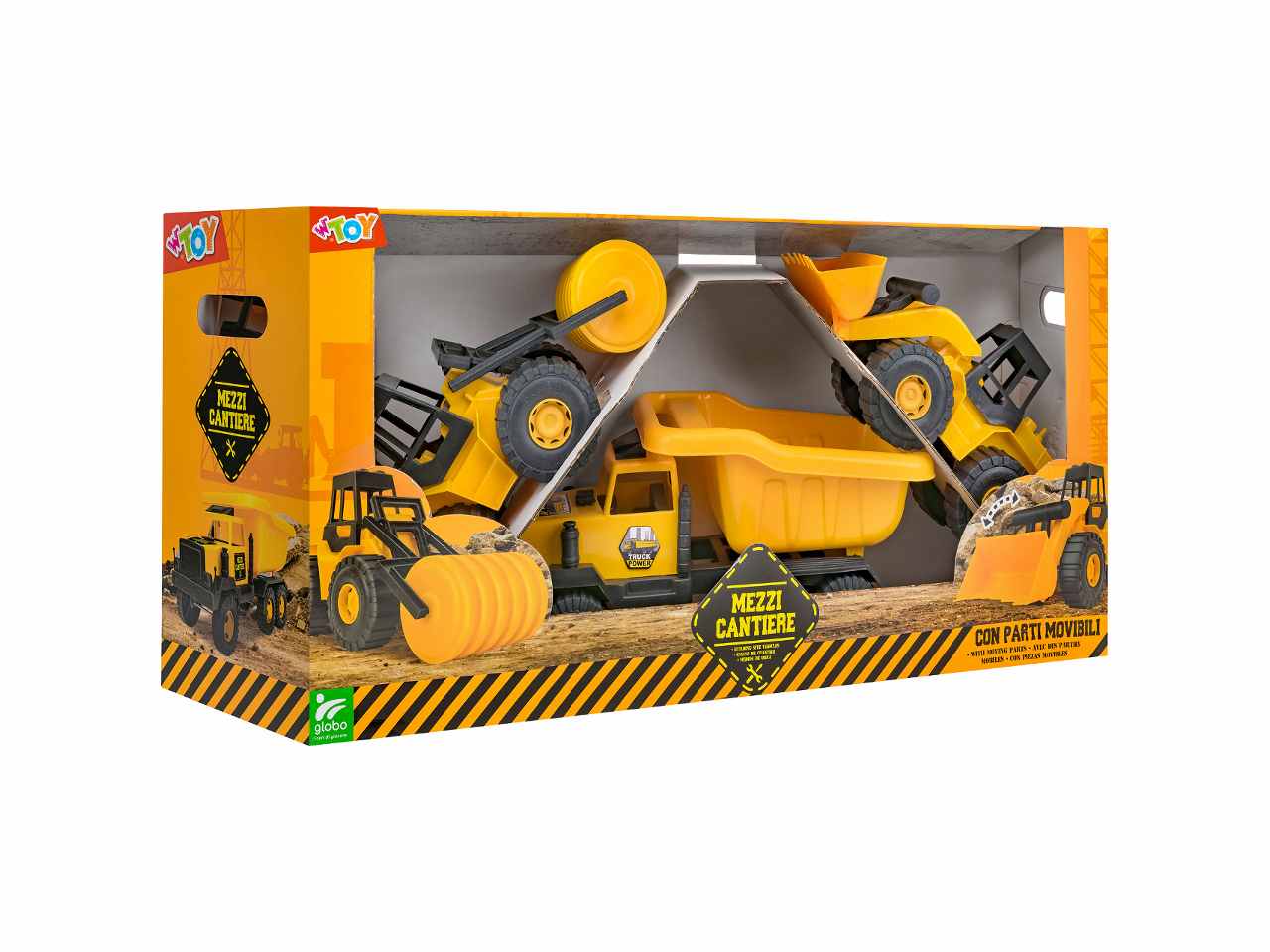 Set 3pz veicoli lavoro 36/39cm 41406