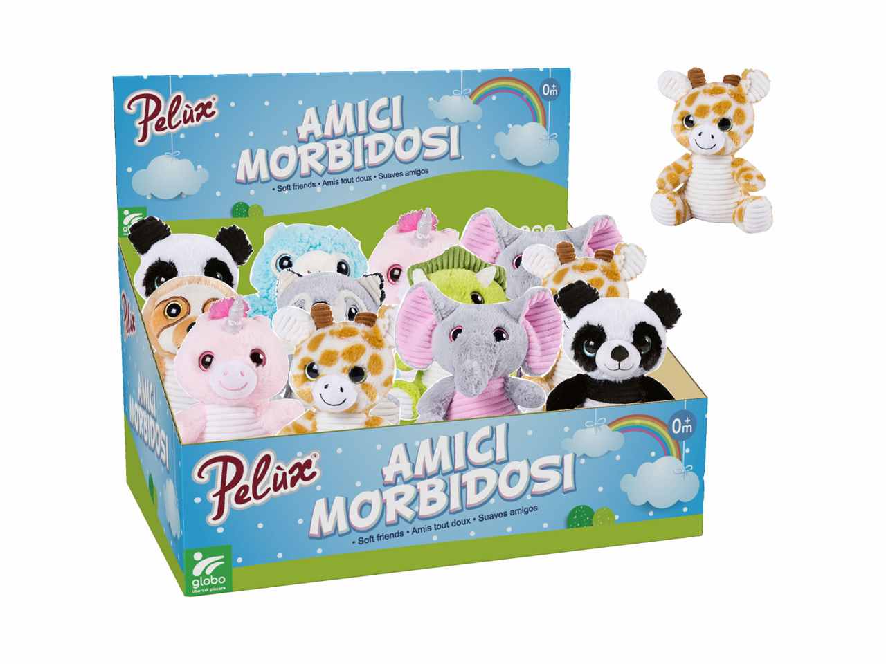 Pelux animali sed.16cm 12 pezzi 41581