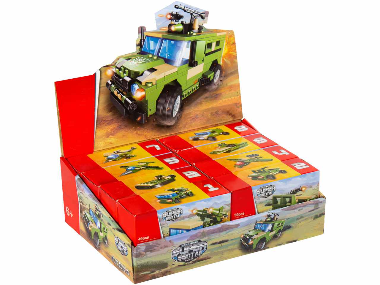 Costruzioni militari 8 in 1 8 pezzi 41793