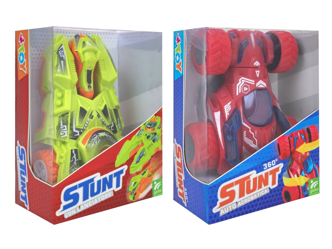 Auto stunt e con lanciatore a frizione in 2 assortimenti