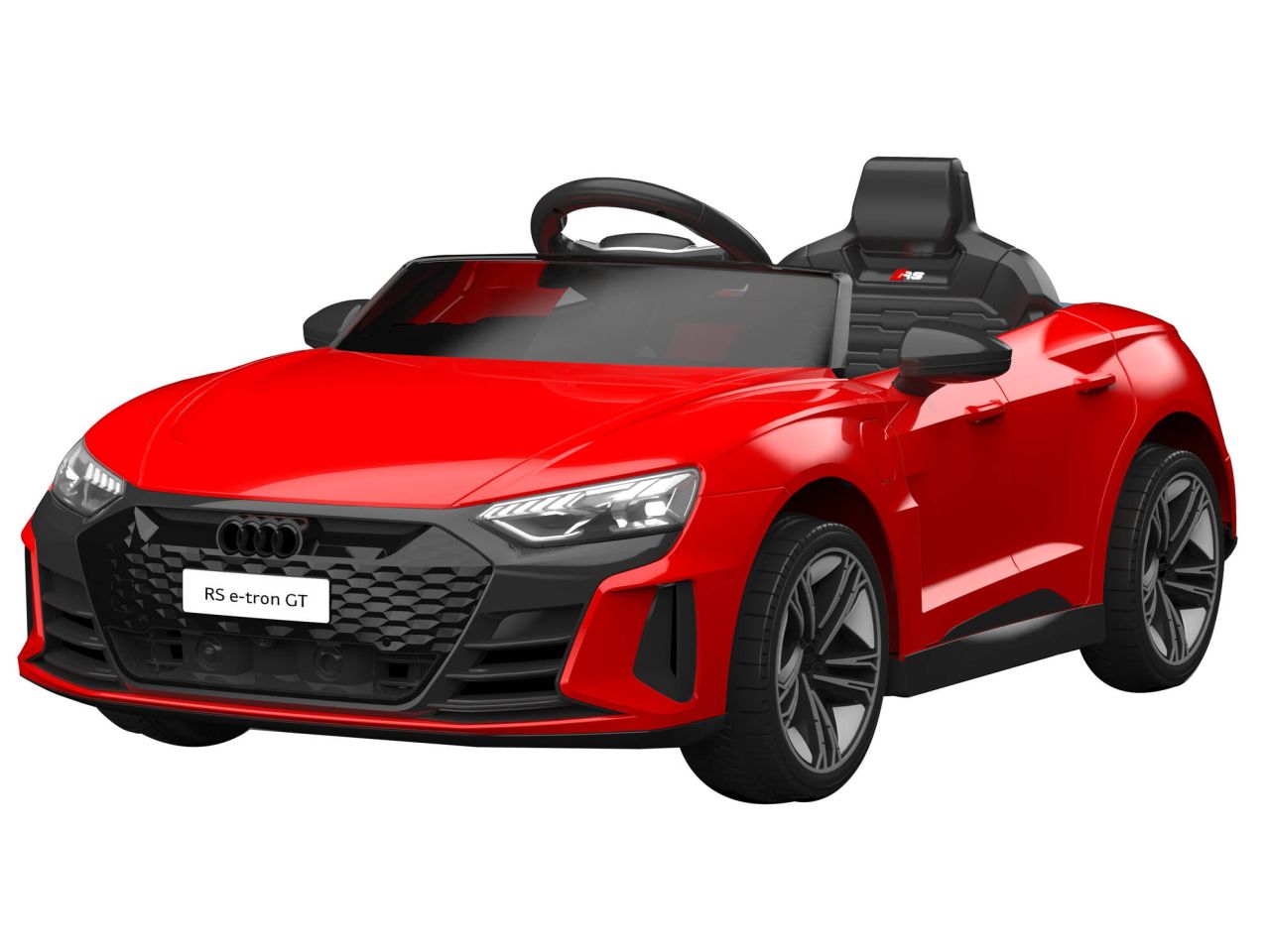 Auto elettrica audi e-tron gt colore rosso 12v 4,5ah con radiocomando 2,4g