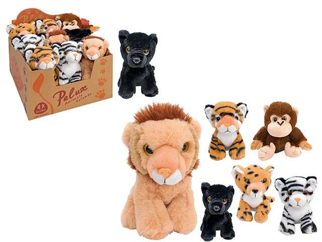 Peluche pelux animali selv.18cm 34348