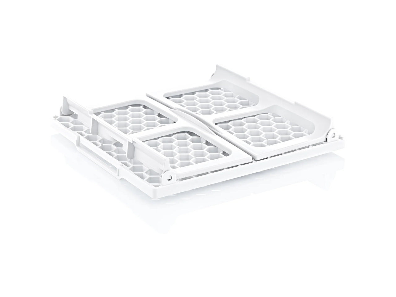 Mensola scolastoviglie con piedi 28x30cm bianco