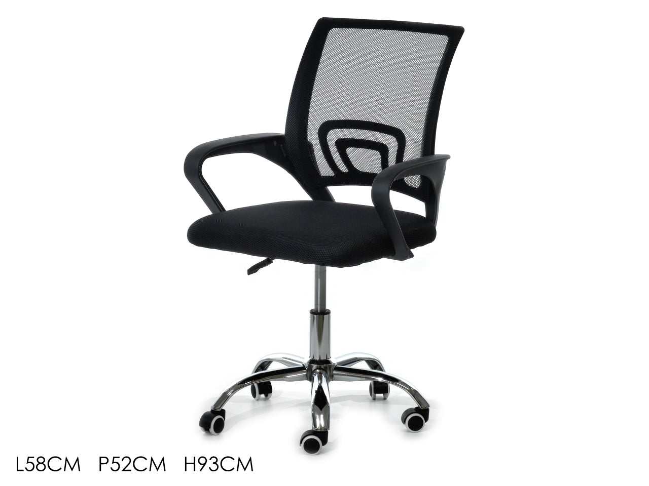 Sedia ufficio 58x52xh93cm nero