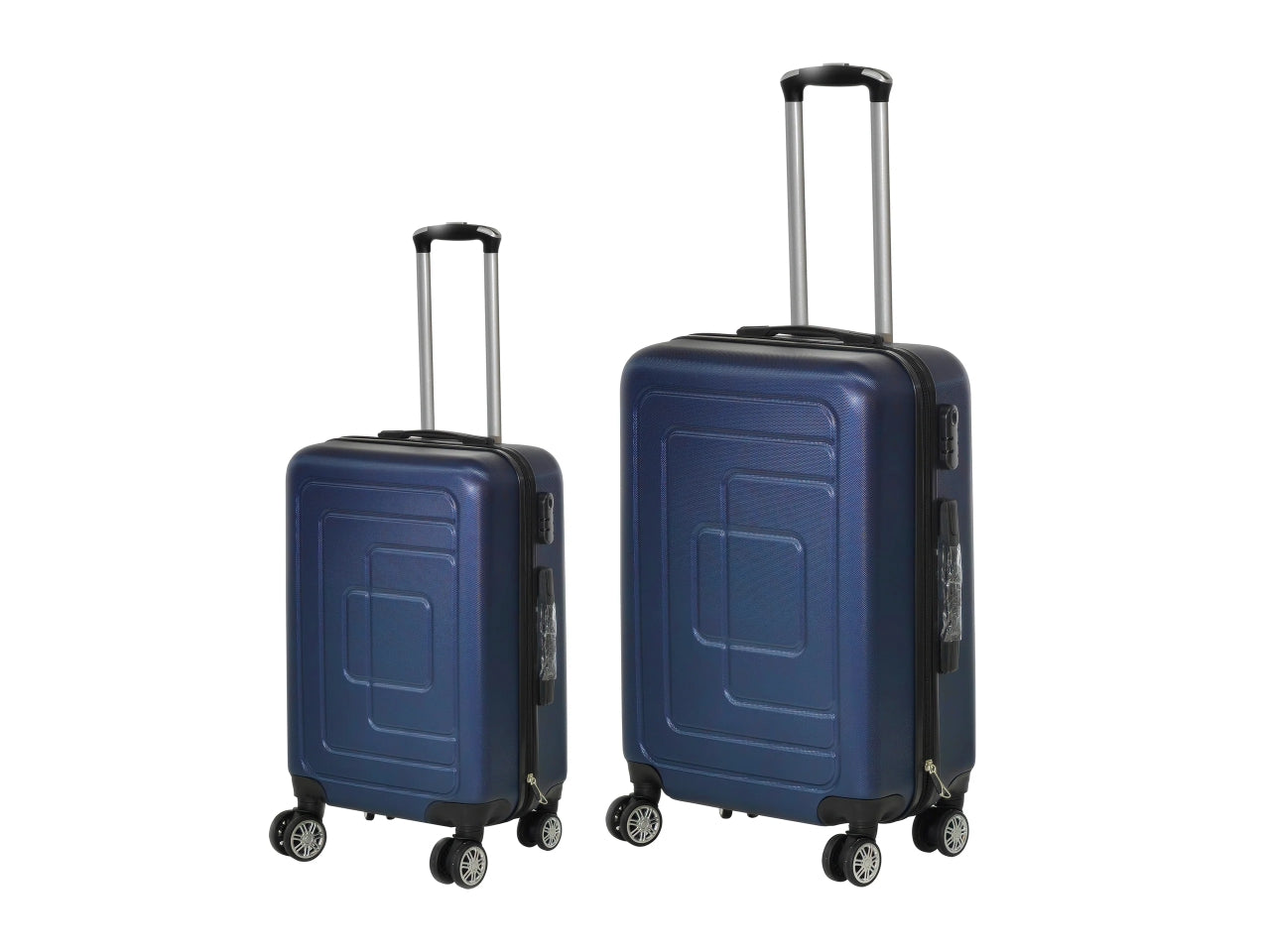 Trolley semirigidi blu set da 2 trolley