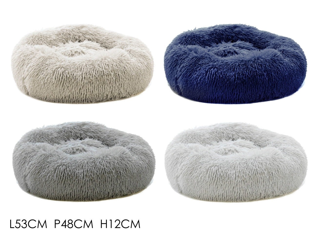 Cuccia pelo sintetico 4 colori assortiti 48x12 cm - Vestiamo Casa