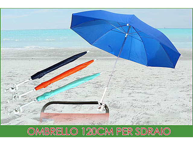 Ombrellone da spiaggia per sdraio 120cm