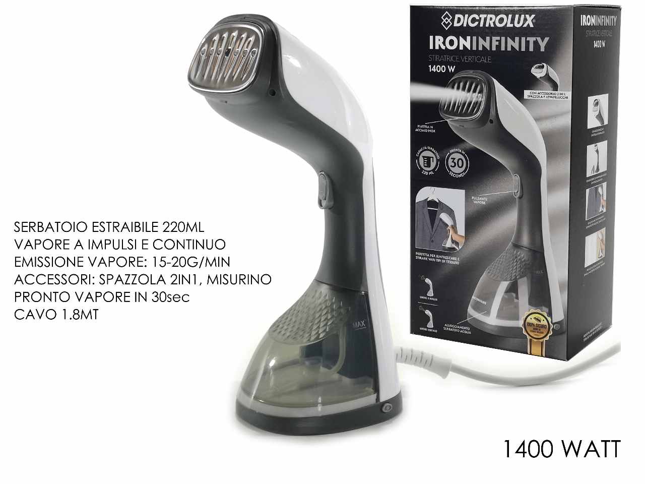 Stiratrice verticale 1400w 790305