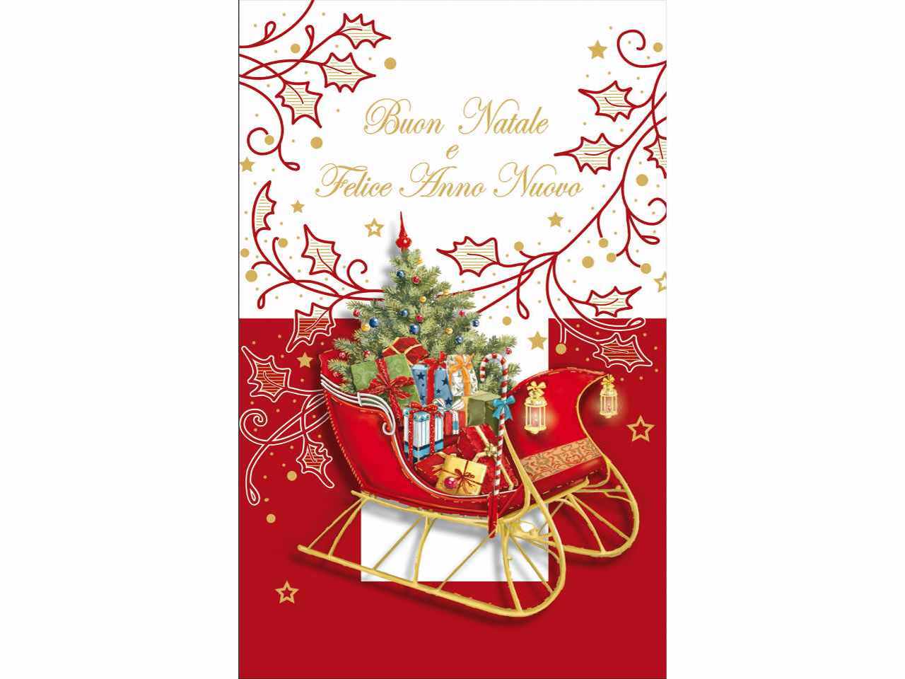 Biglietti auguri buon natale misura 9x14cm in 6 modelli assortiti
