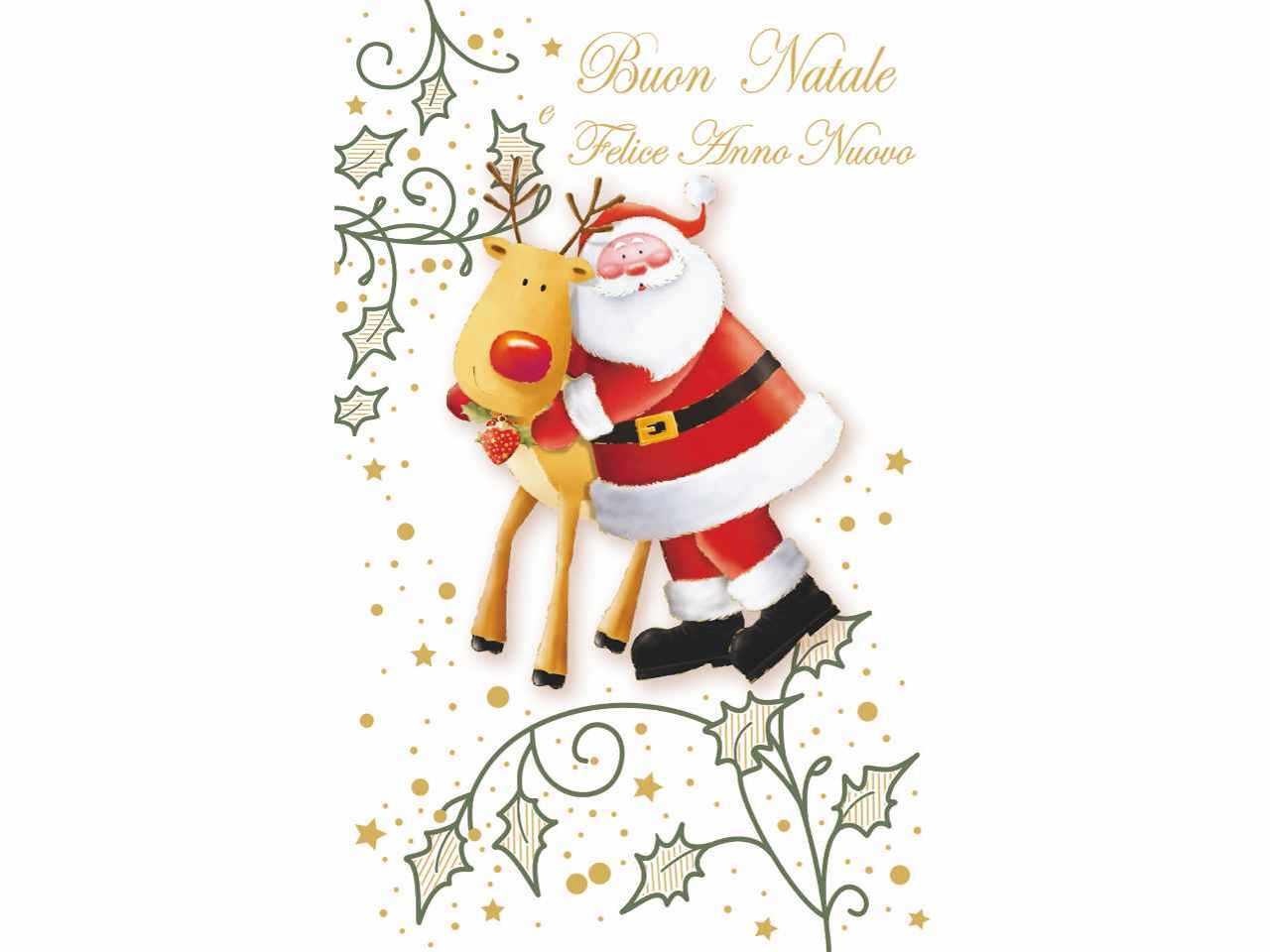 Biglietti auguri buon natale misura 9x14cm in 6 modelli assortiti