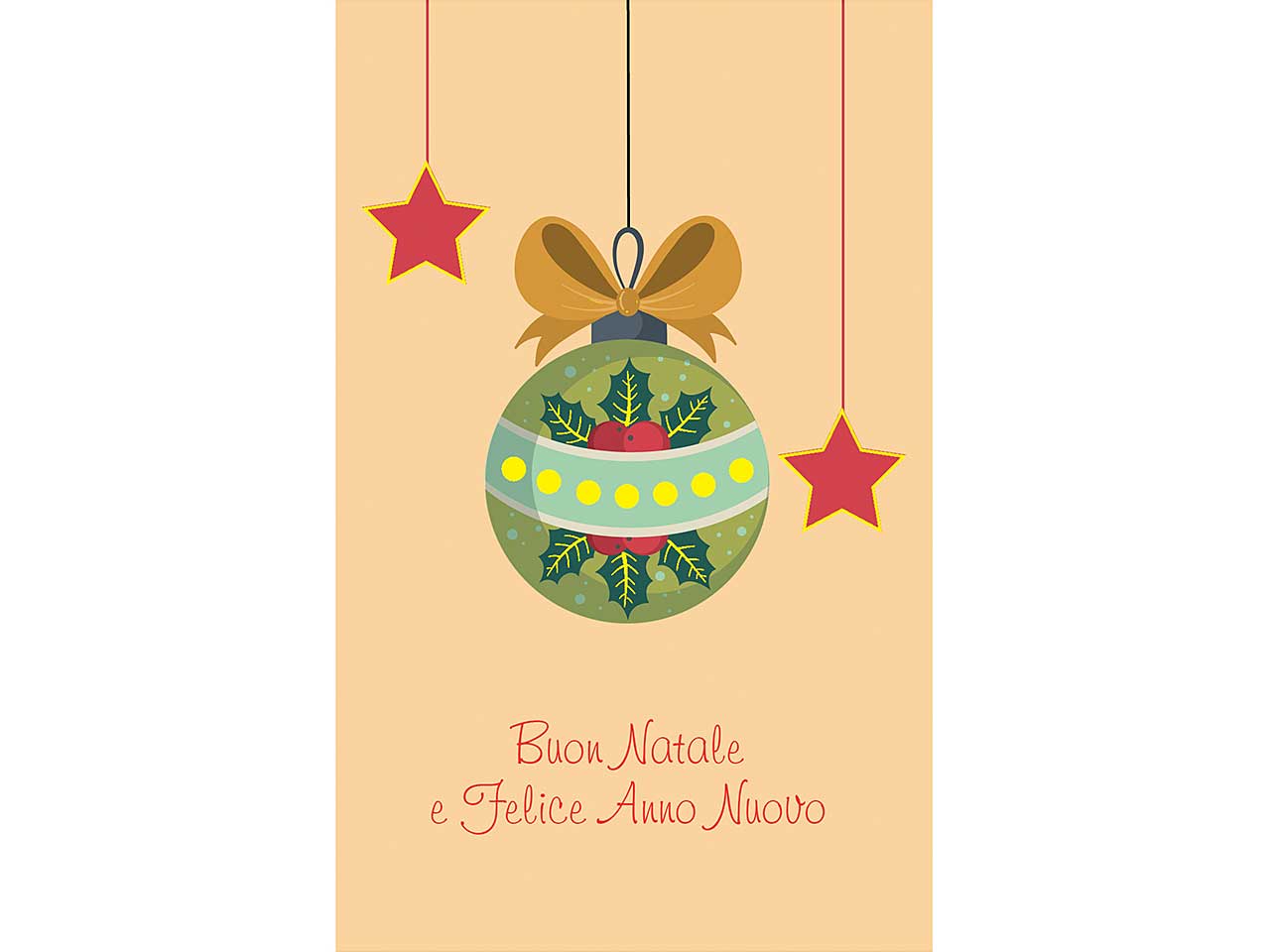 Biglietti buon natale 9x14cm 6 pezzi