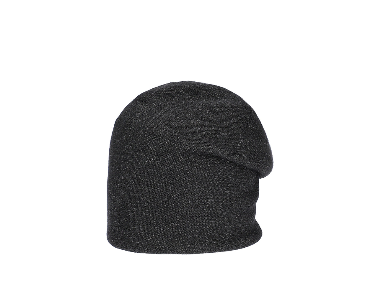 Cuffia maglia lurex colore nero