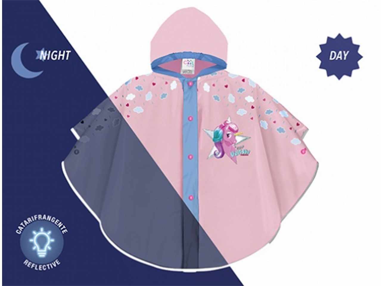 Poncho unicorno bordo catarifrang.15590