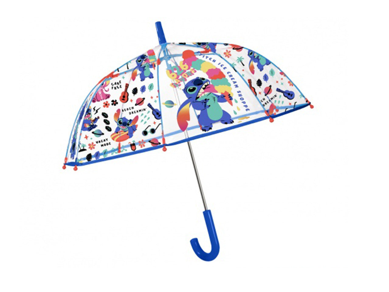 Ombrello con apertura manuale 45cm cupola poe fantasia stitch