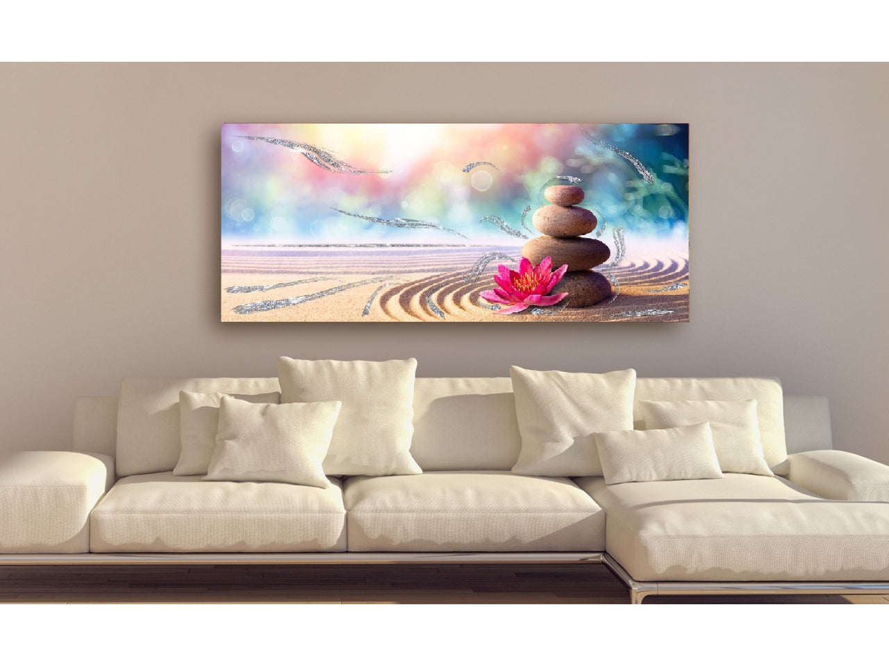 Quadro brillant misura 52x122cm zen atmosphere
