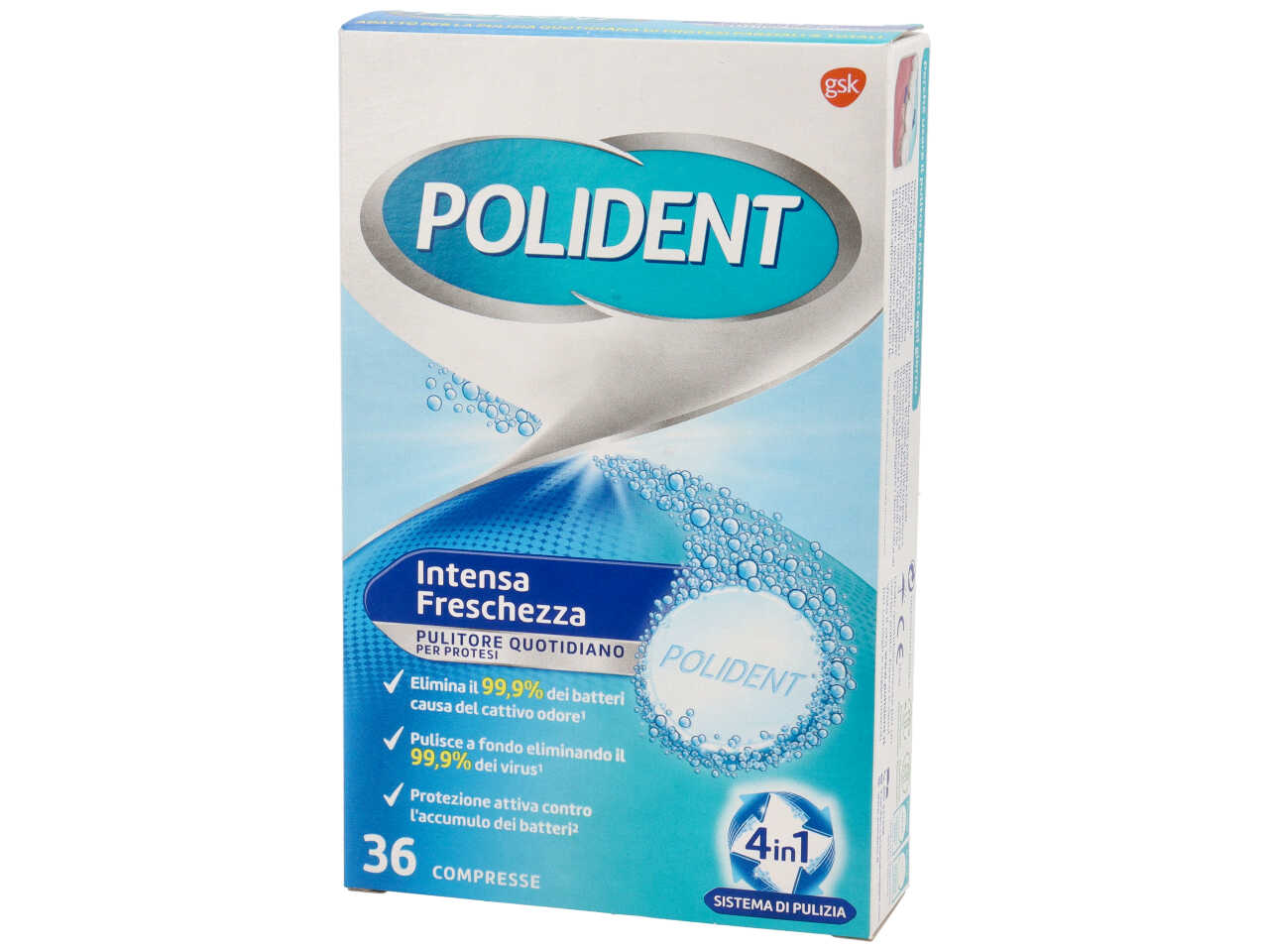 Polident compresse tripla freschezza la confezione comprende 36 compresse$