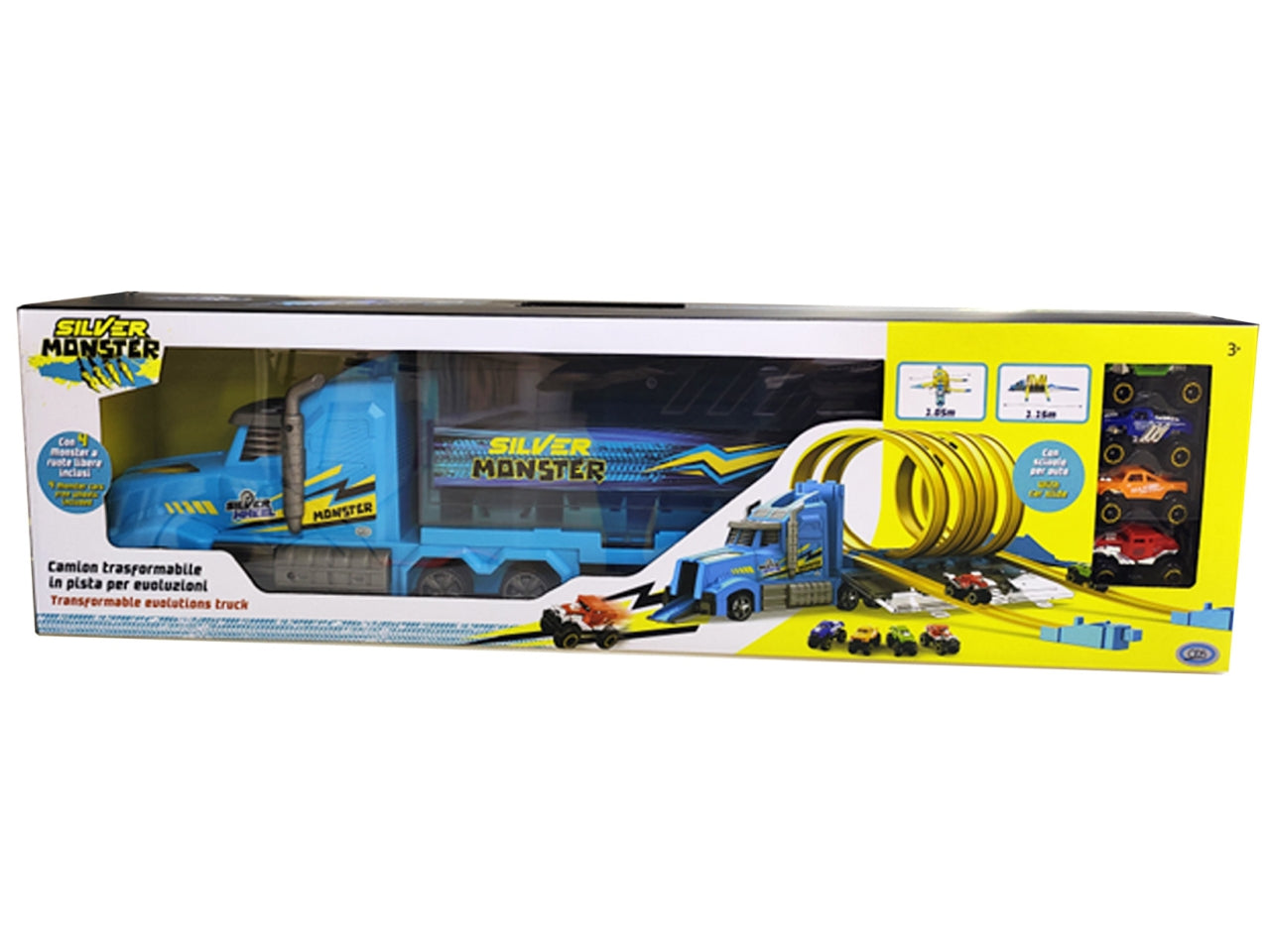 Silver wheel camion trasformabile in pista monster