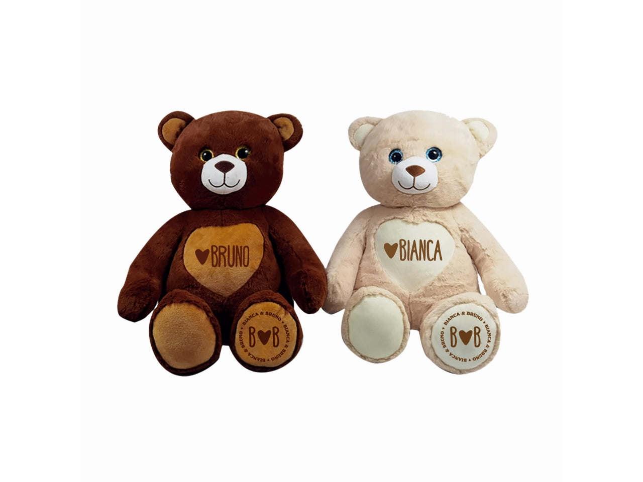 My vip - orsi bianca e bruno misura 35cm
