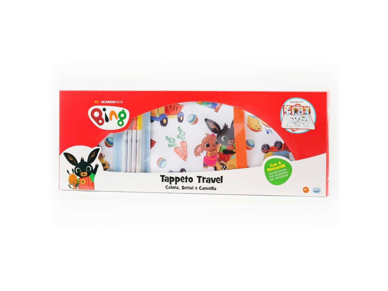 Bing - tappeto travel colora, scrivi e cancella