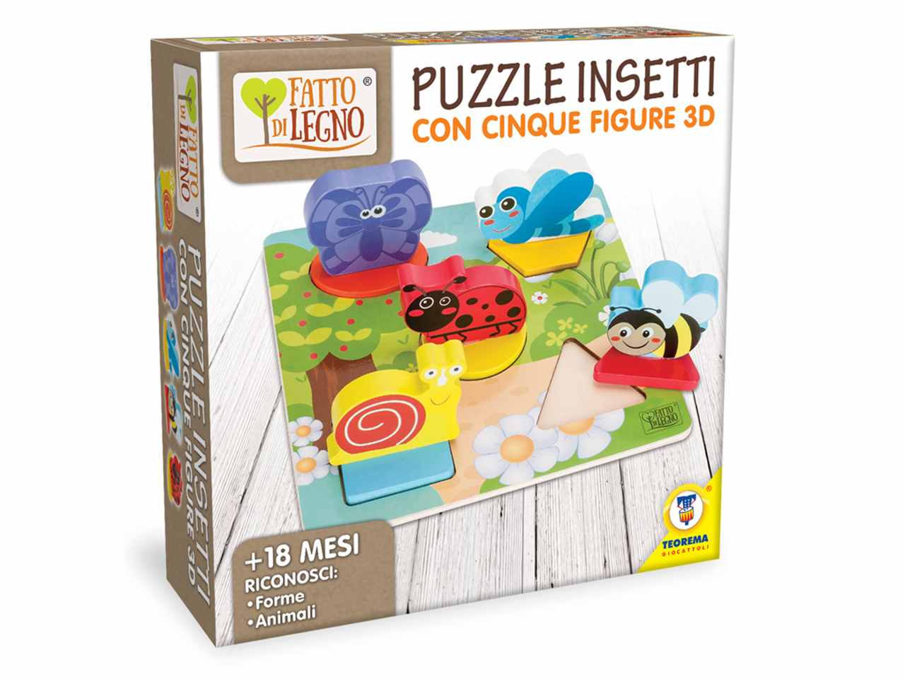 Fatti di legno puzzle insetti 40579