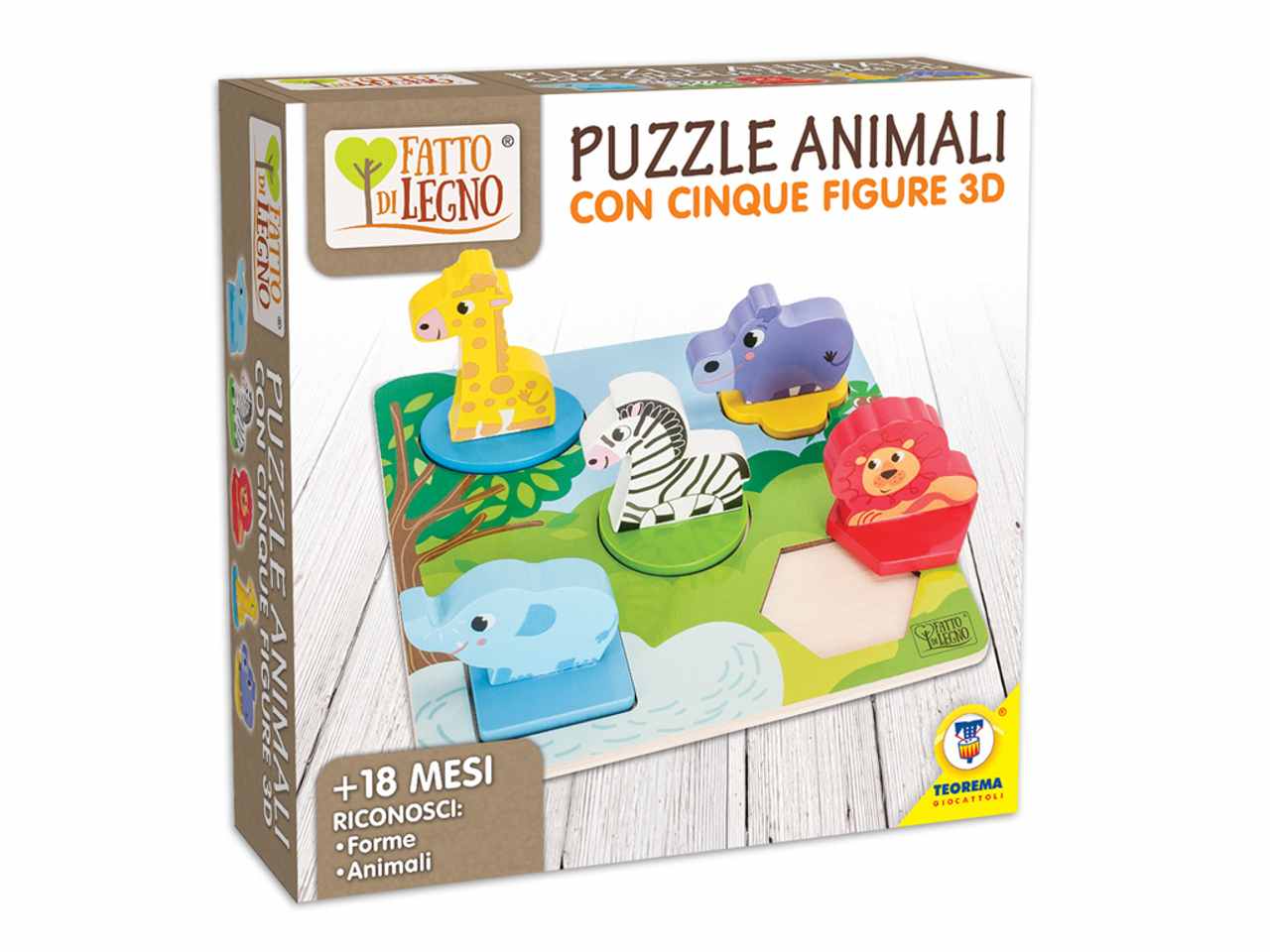 Fatti di legno puzzle savana 40580