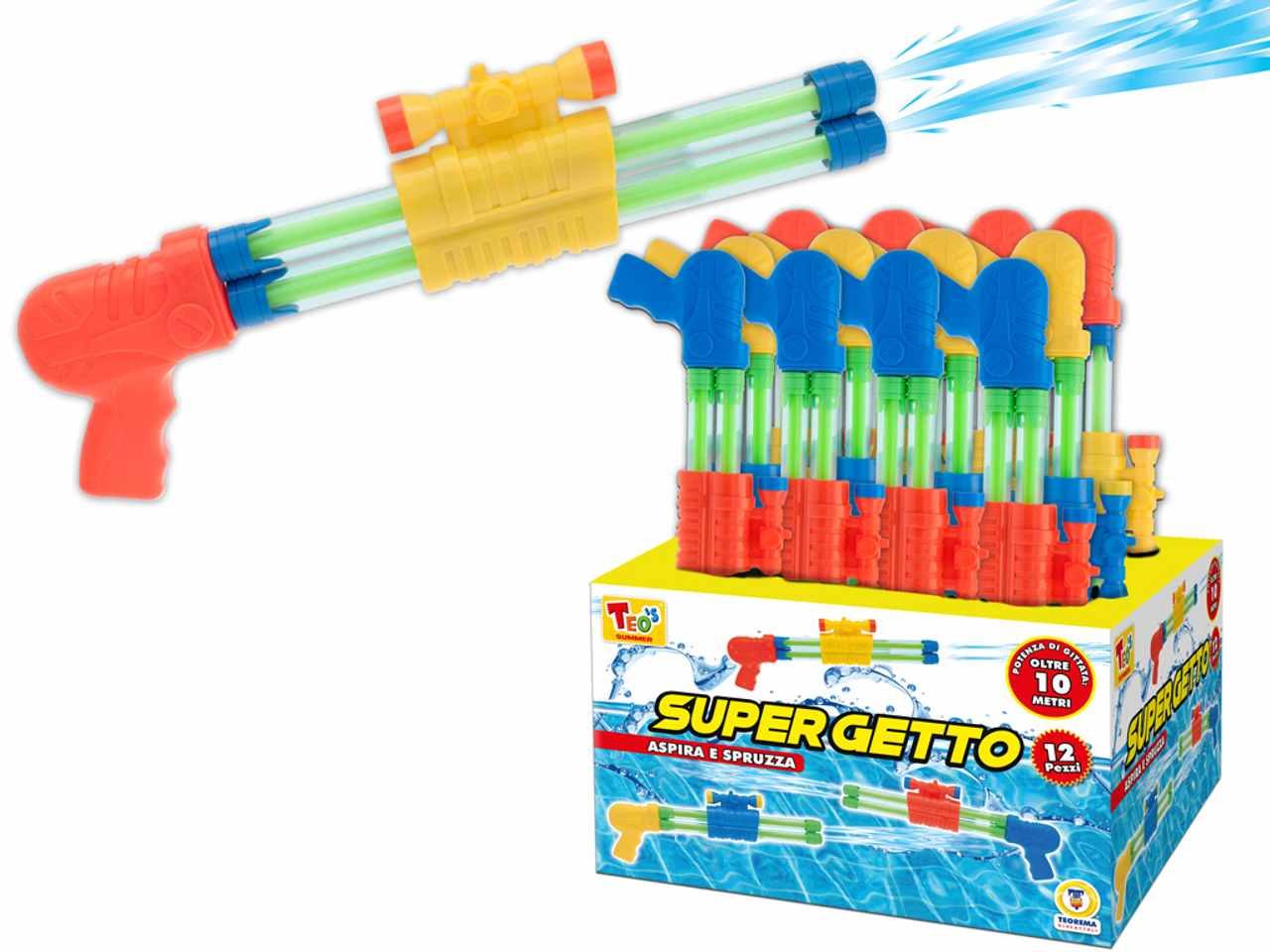 Supergetto pistola doppio spruzzo 47cm