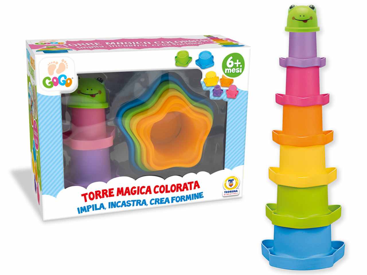 Gogo torre magica colorata 7 pz 65420