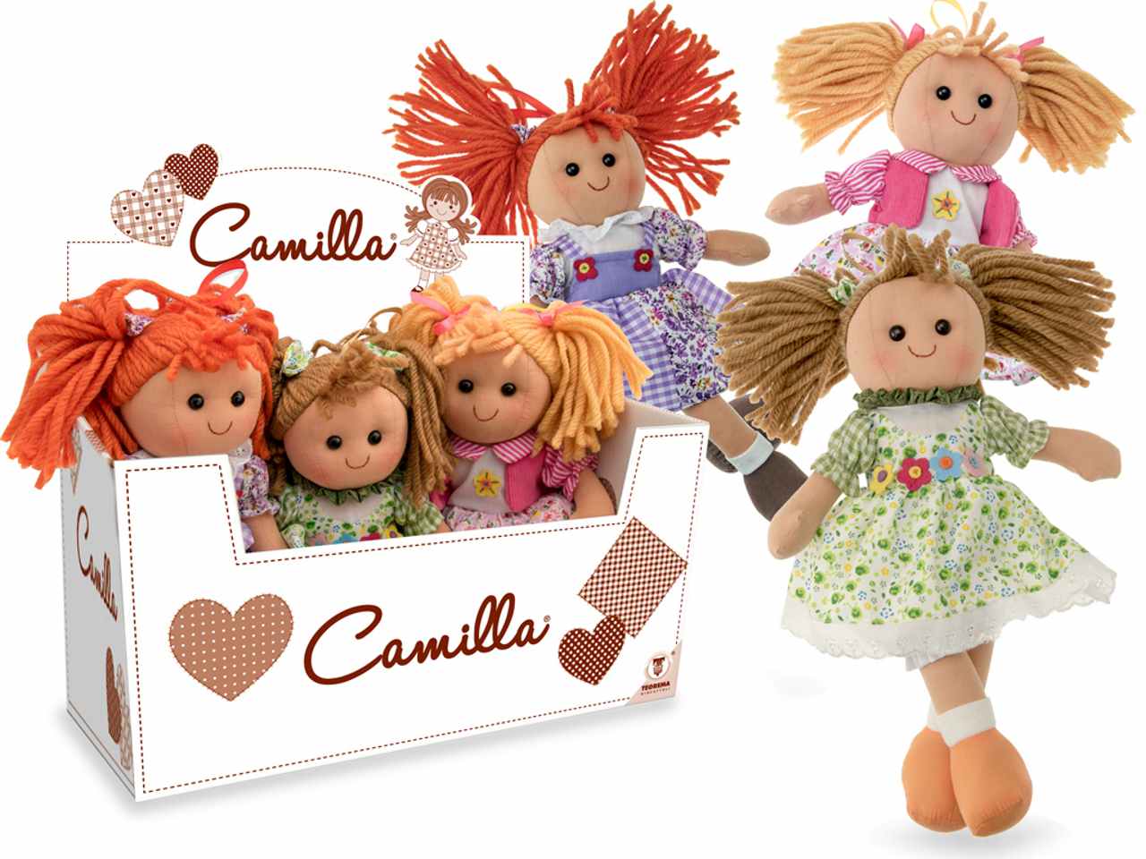 Camilla bambola in pezza 30cm 65622