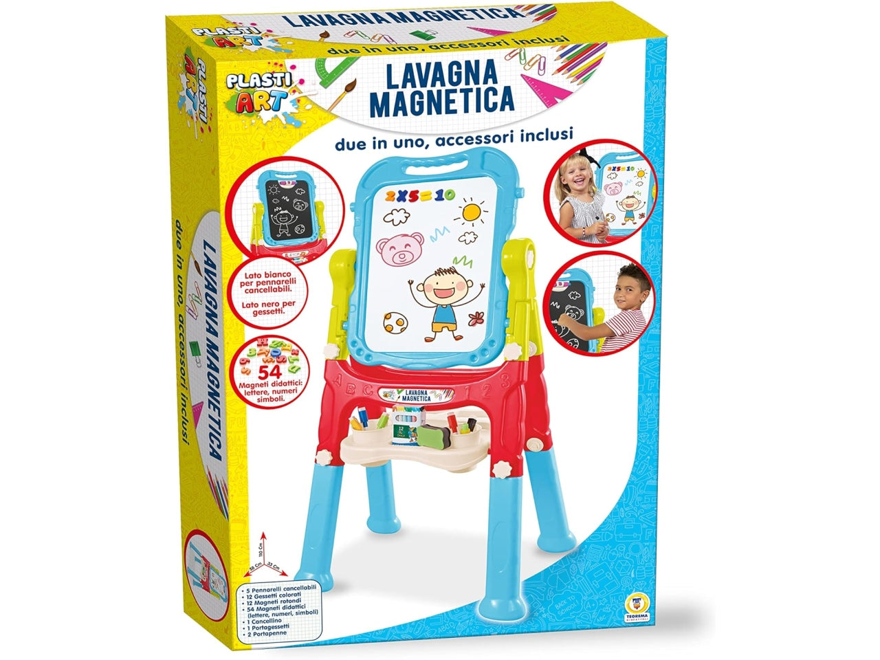 Lavagna magnetica 2in1 numeri e lettere 66311