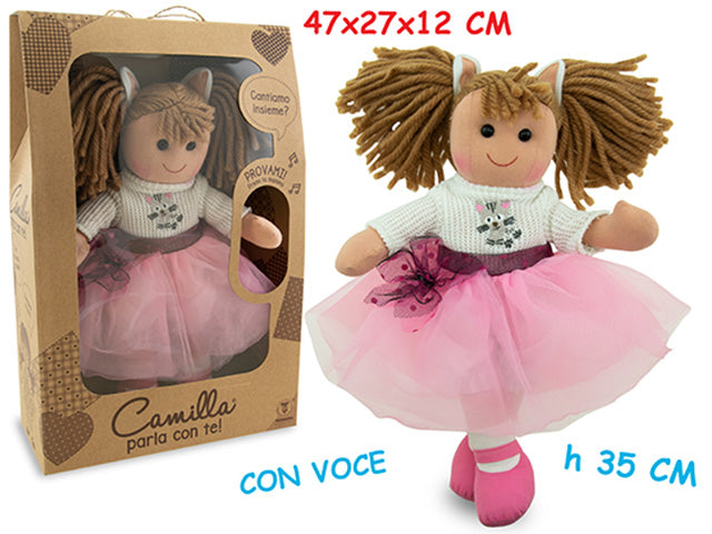 Camilla bambola in pezza 35cm 66498