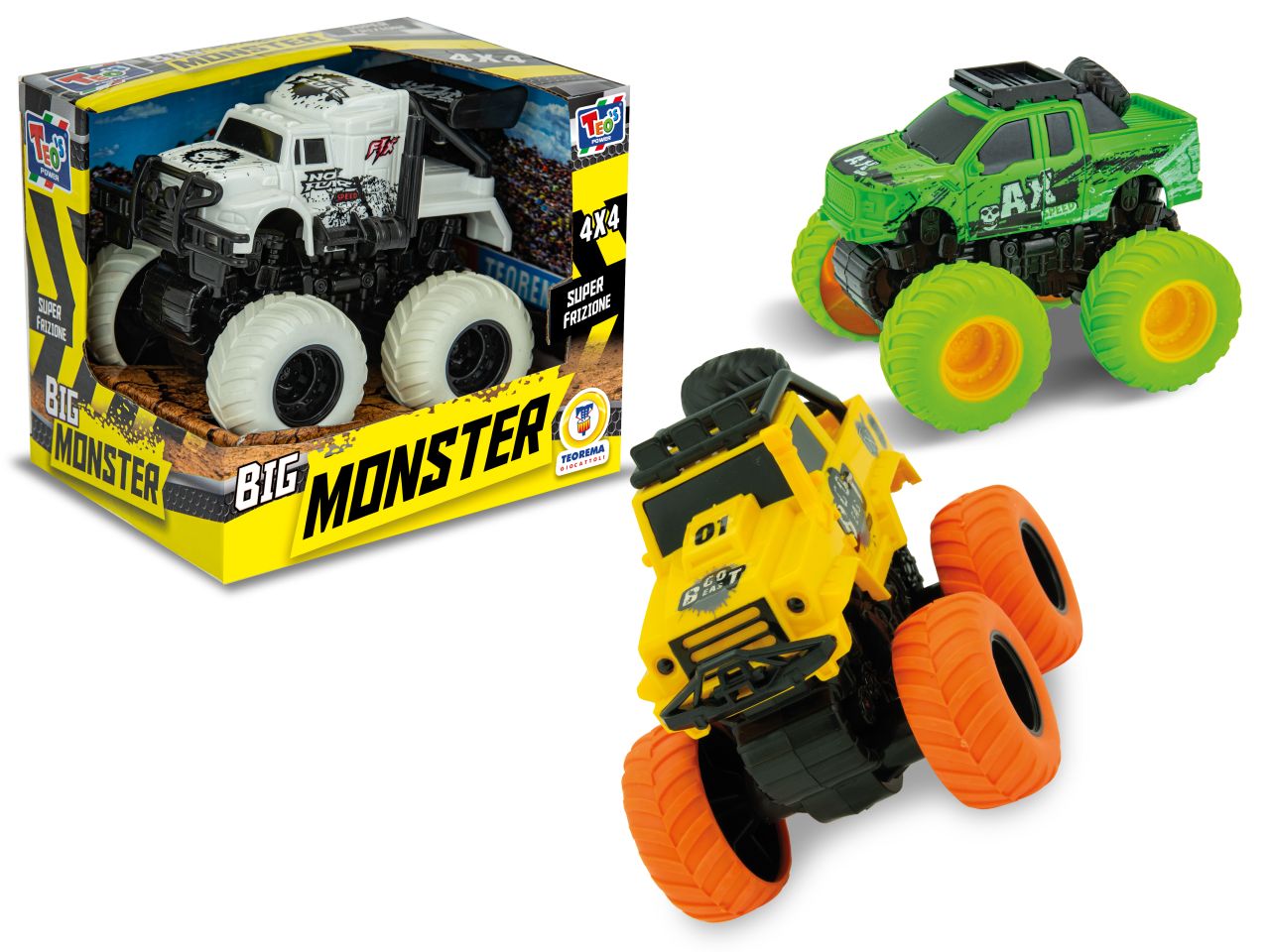 Teo's - monster 4x4 a frizione 3 assortimenti