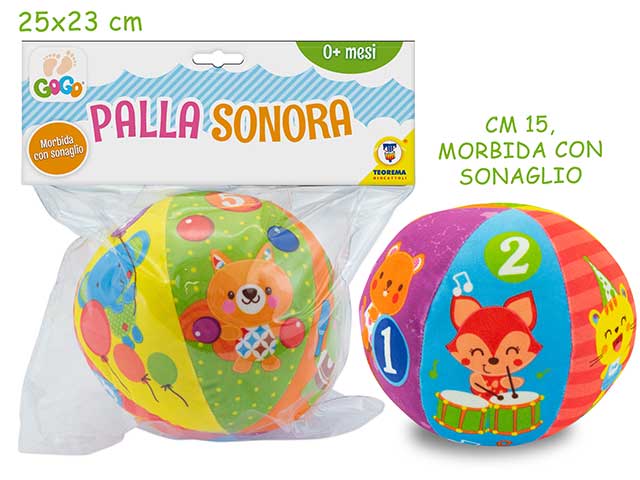 Palla morbidosa con sonaglio 66661