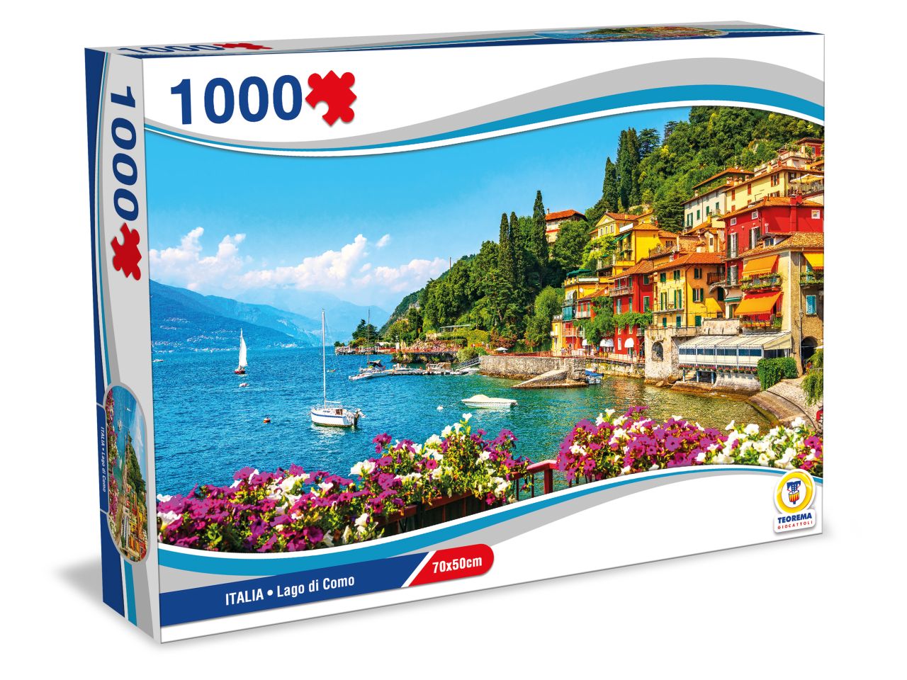 Puzzle 1000 pezzi italia - lago di como 70x50cm