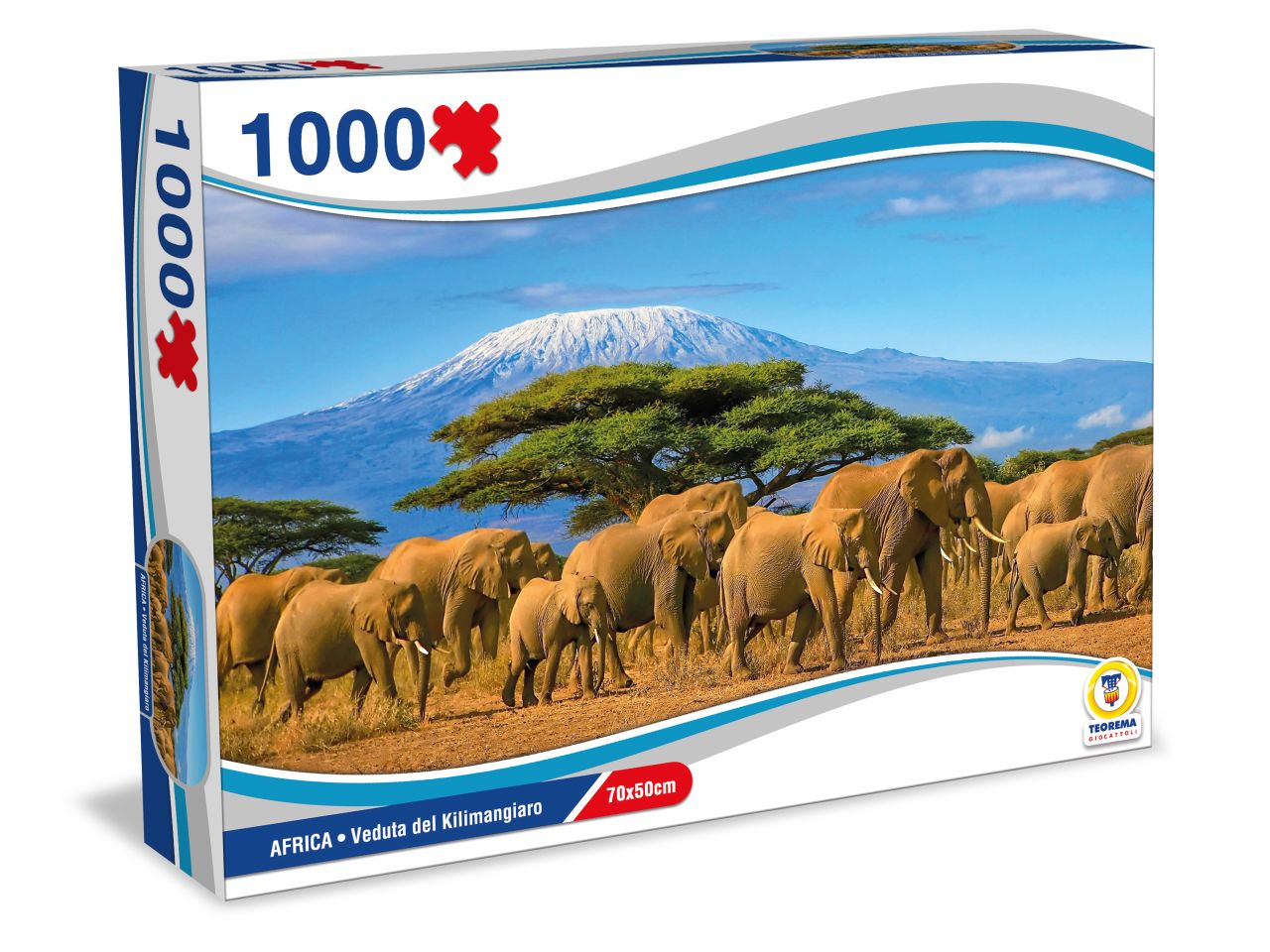 Puzzle 1000 pezzi africa - veduta del kilimangiaro 70x50cm