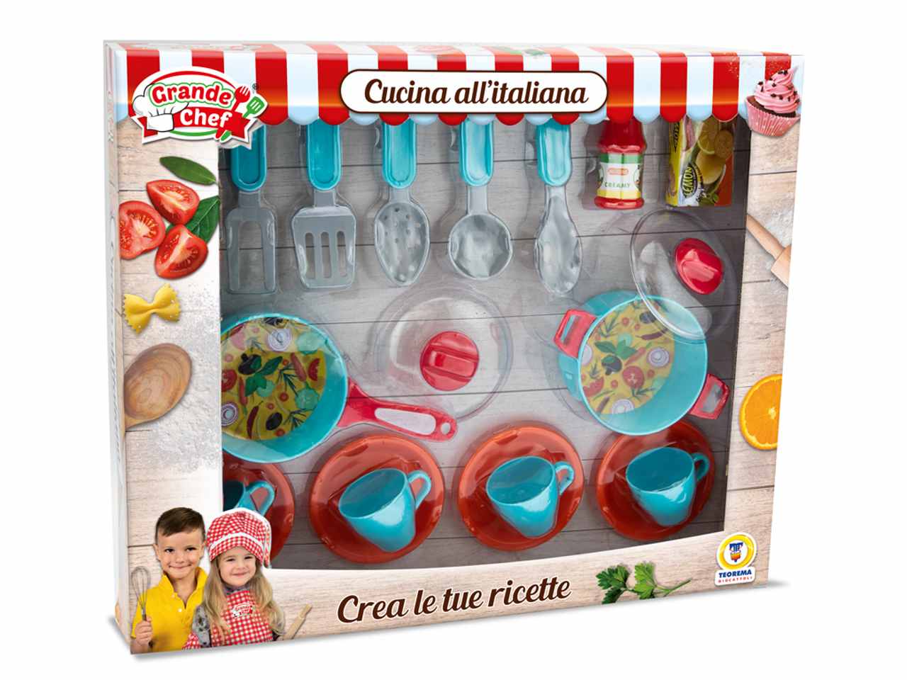 Grande chef hef in cucina pentole67057
