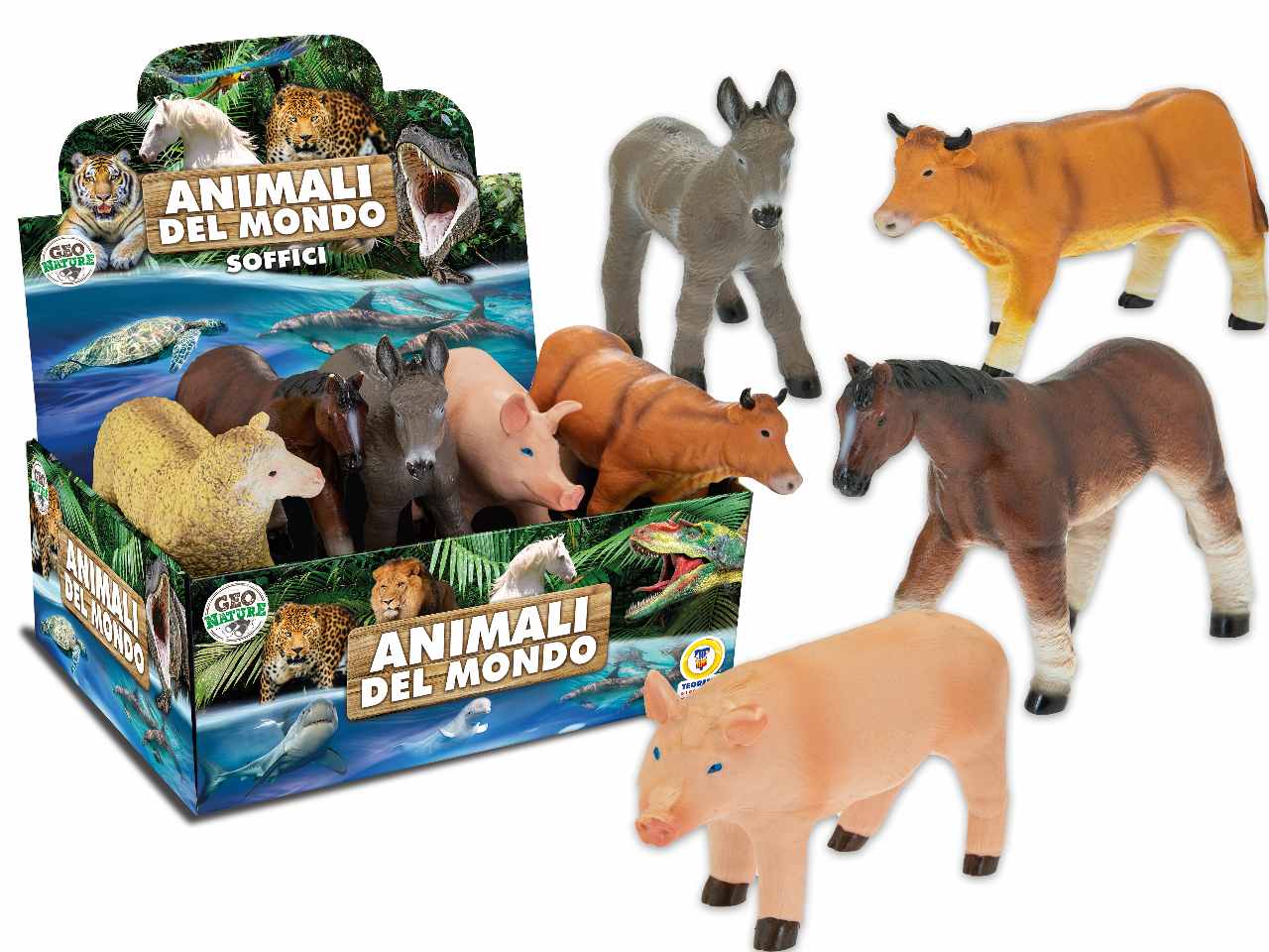 Geo nature animali della fattoria 6 assortimenti