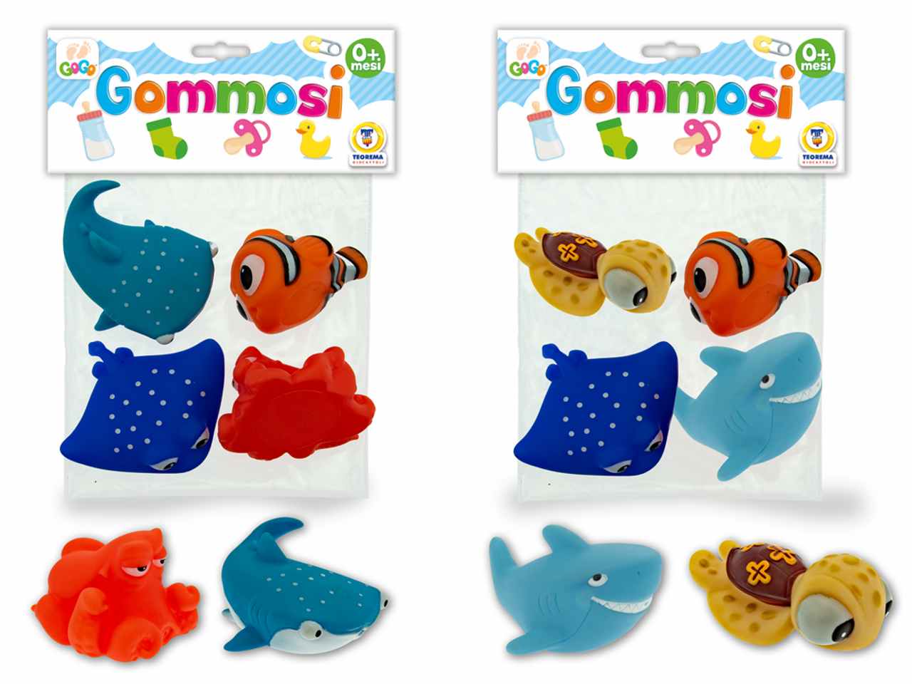 Gogo gommosi marini 4pz 2 ass 67175