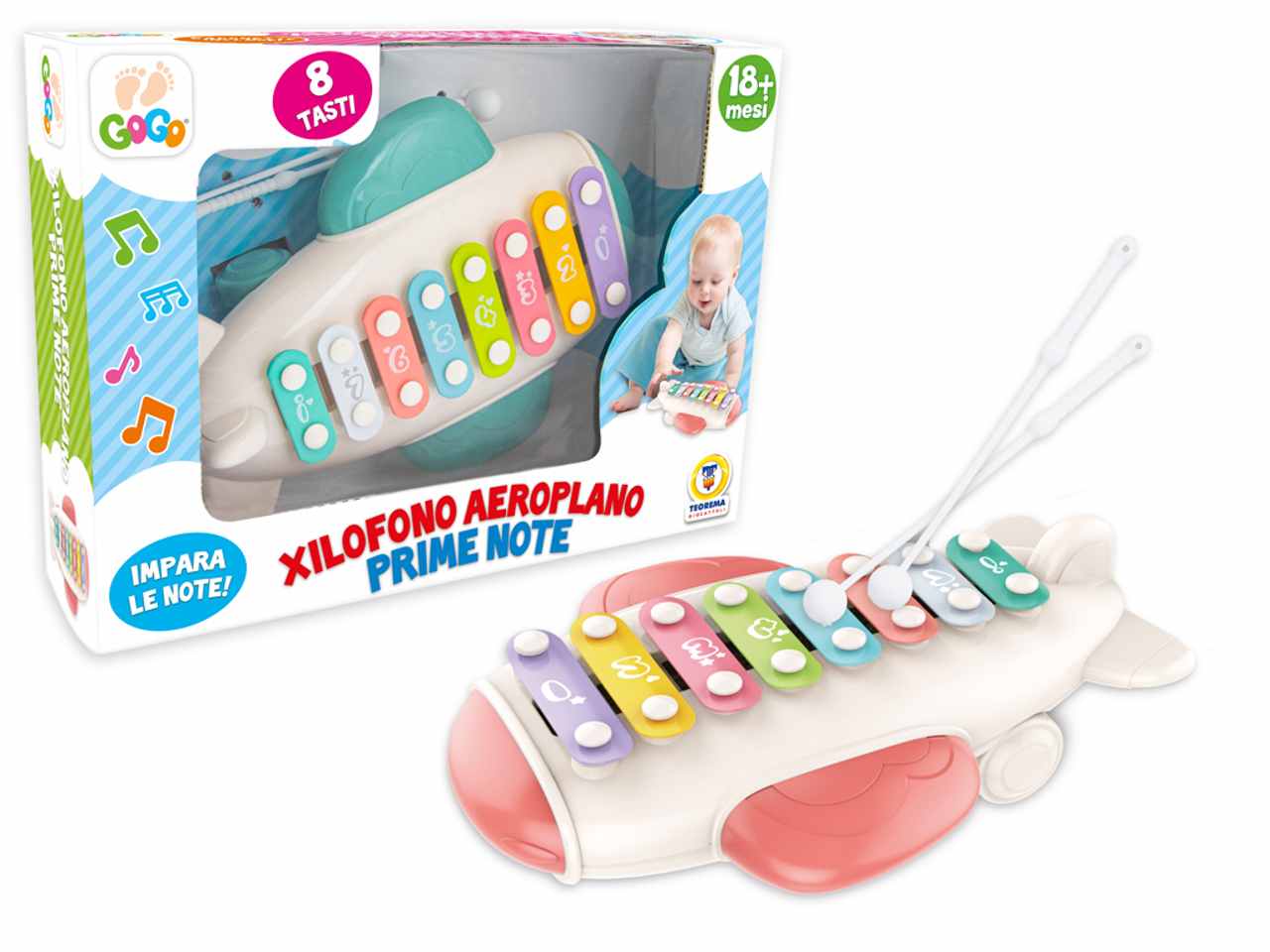 Gogo baby xilofono 2 colori ass 67344