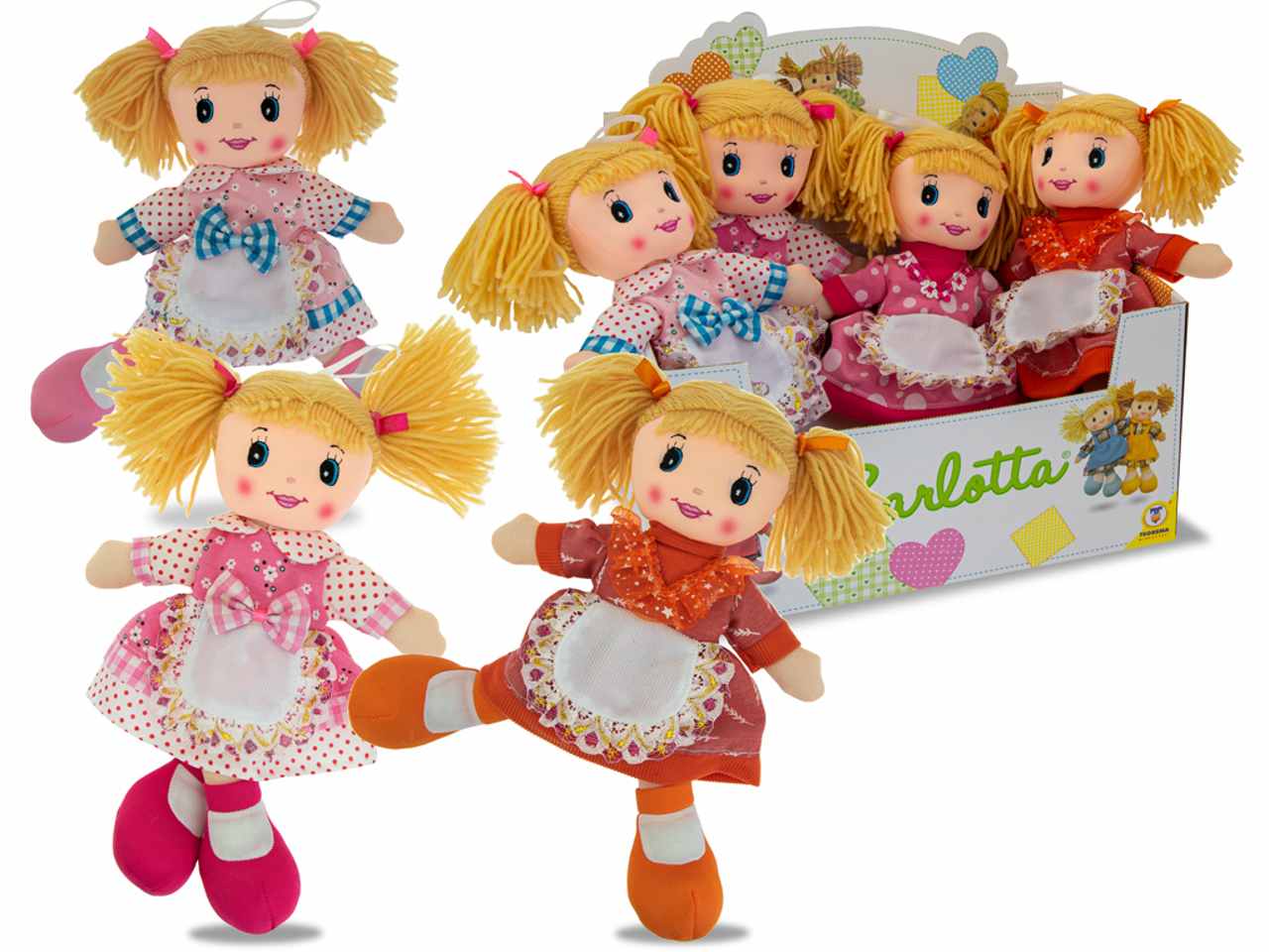 Carlotta bambola in pezza 30cm 67369