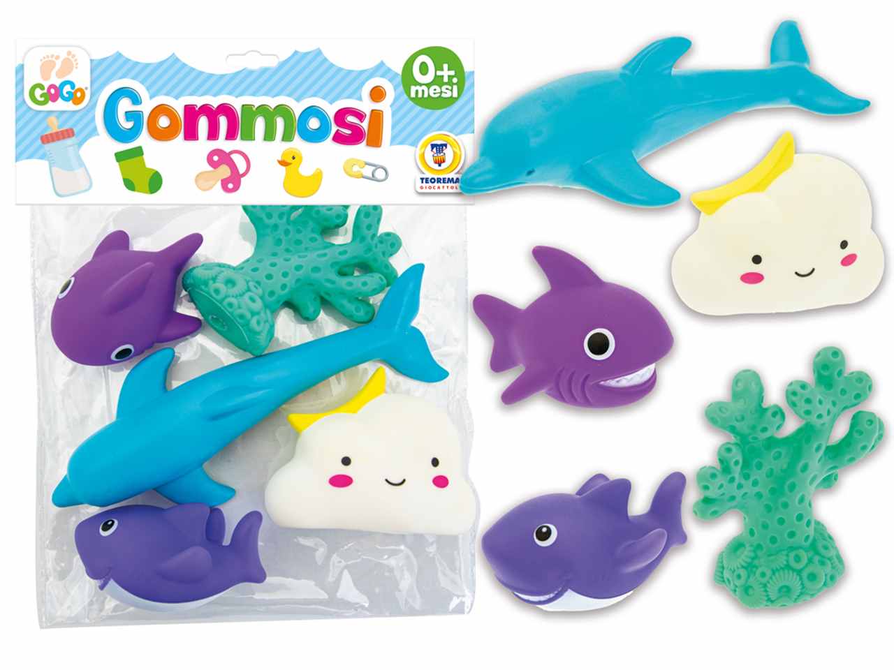 Gogo gommosi mondo marini 5 pezzi 67394