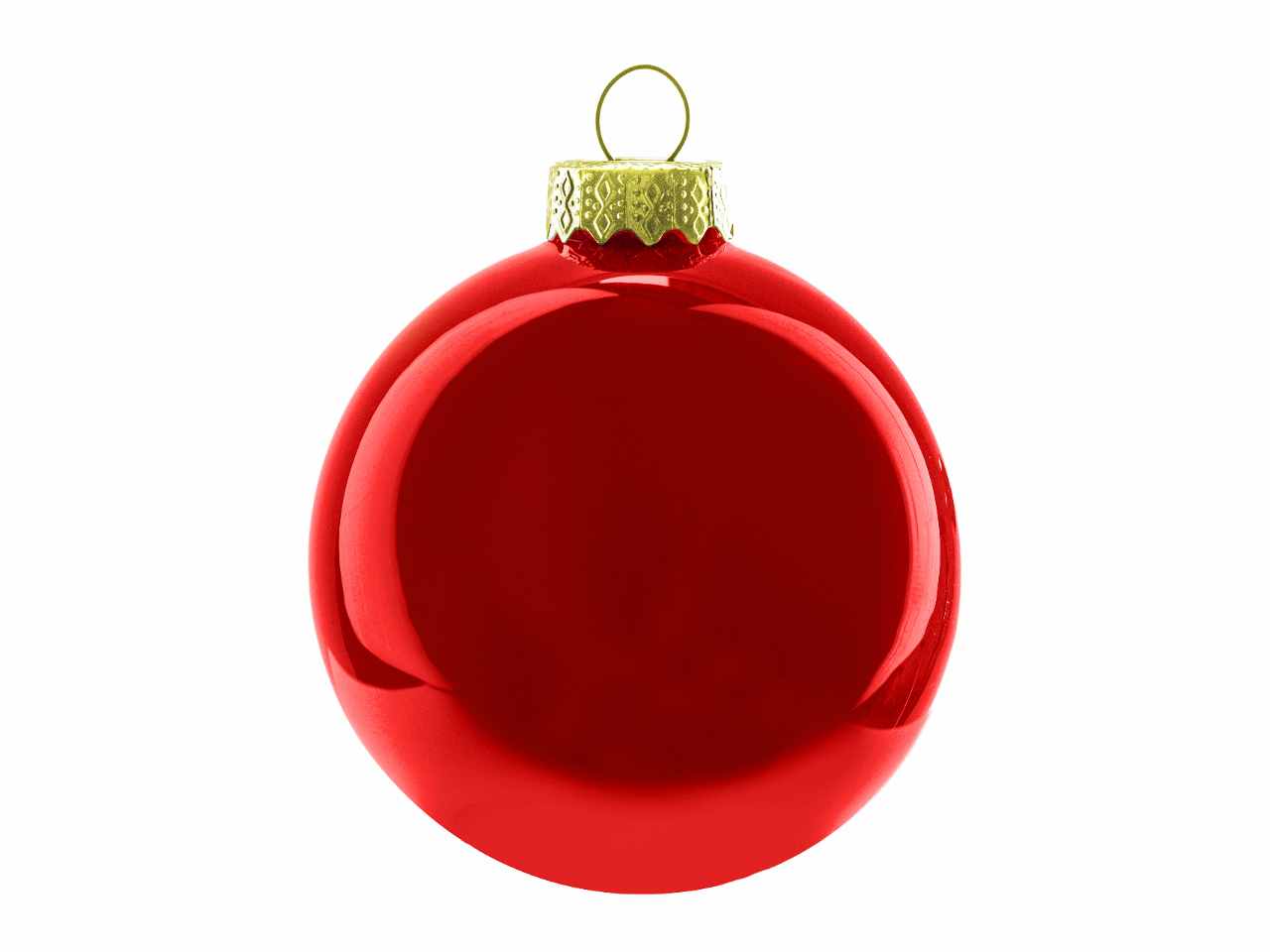 Sfera vetro mm.150 rossa