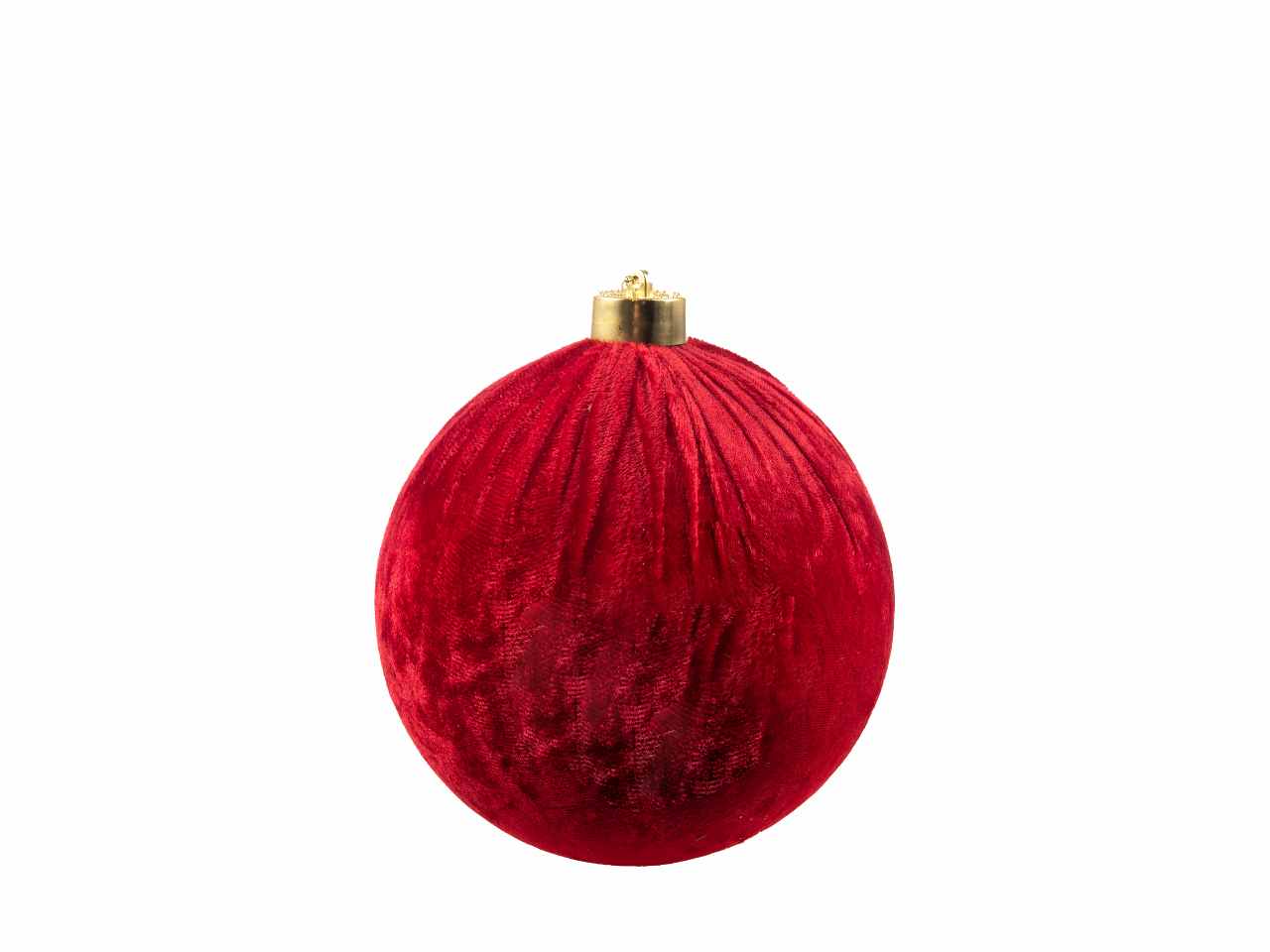 Sfera velluto mm.200 rosse