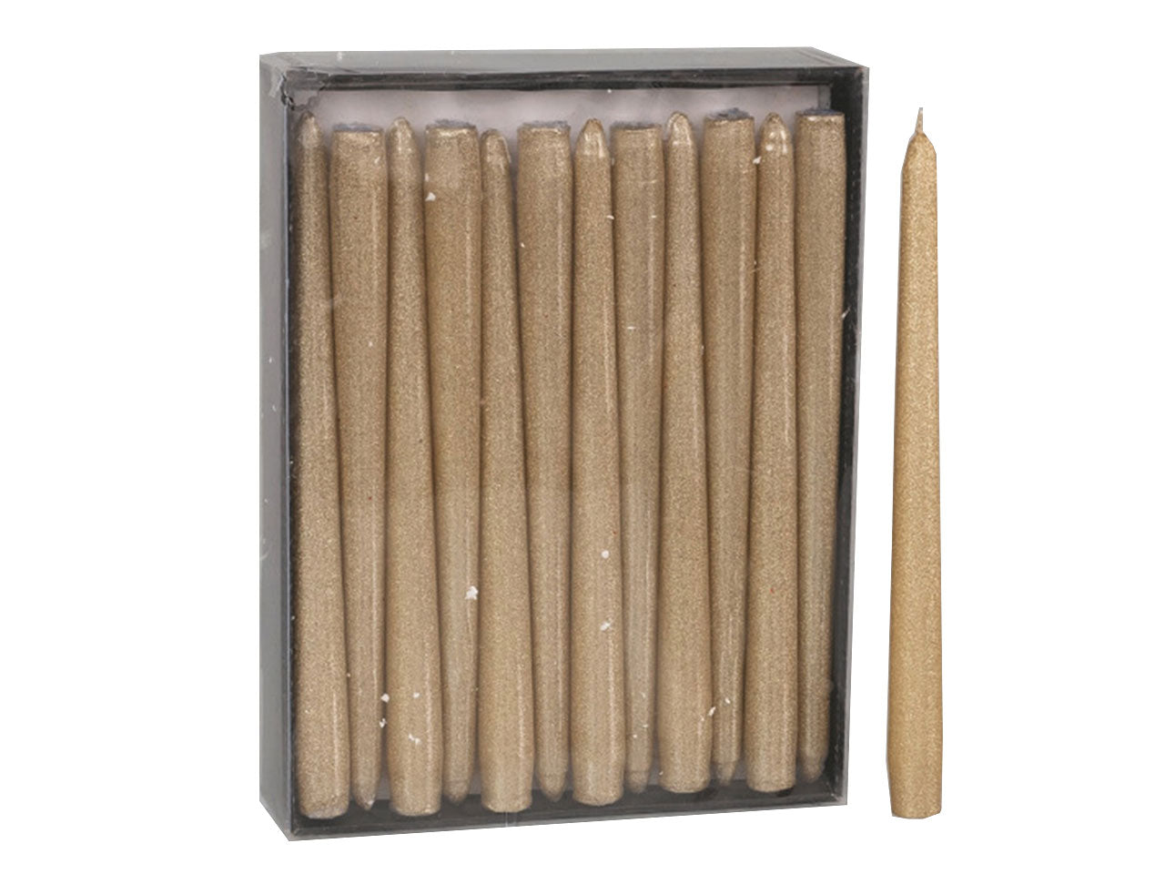 Candela glitter cm.25 oro