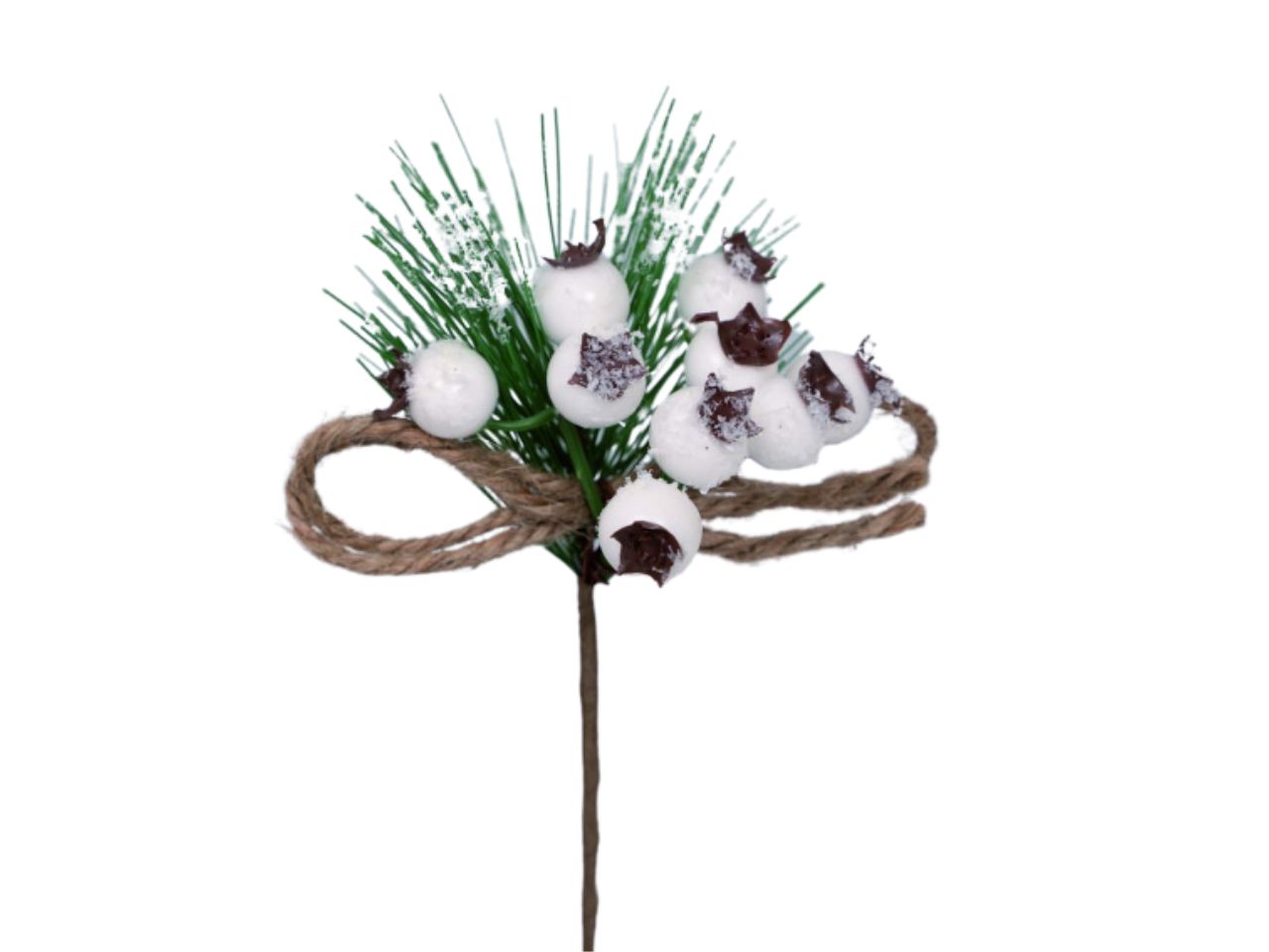 Pick pvc cm.15 bianco decorazione melograni