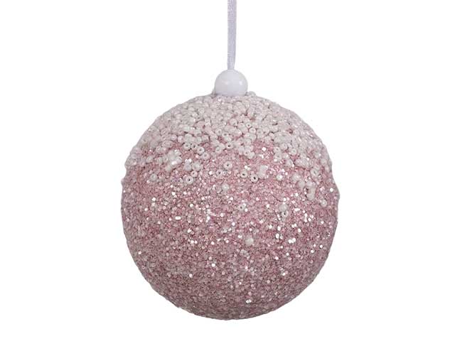 Sfera 80mm rosa c/corallini pl-67022
