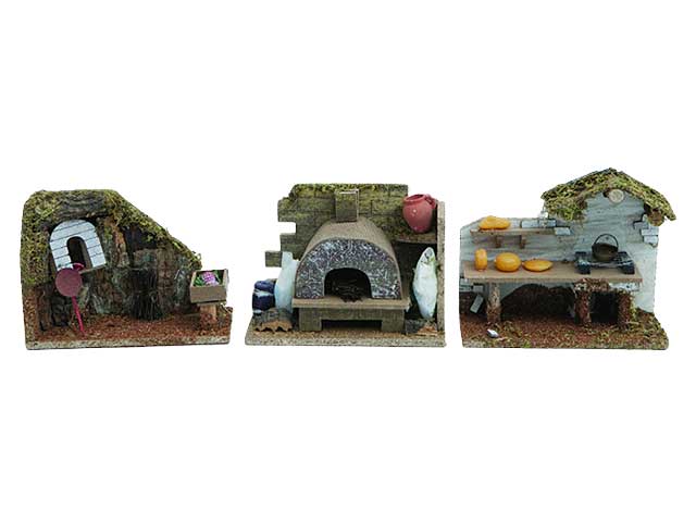 Ambientazione per presepe assortiti 20x8x15cm