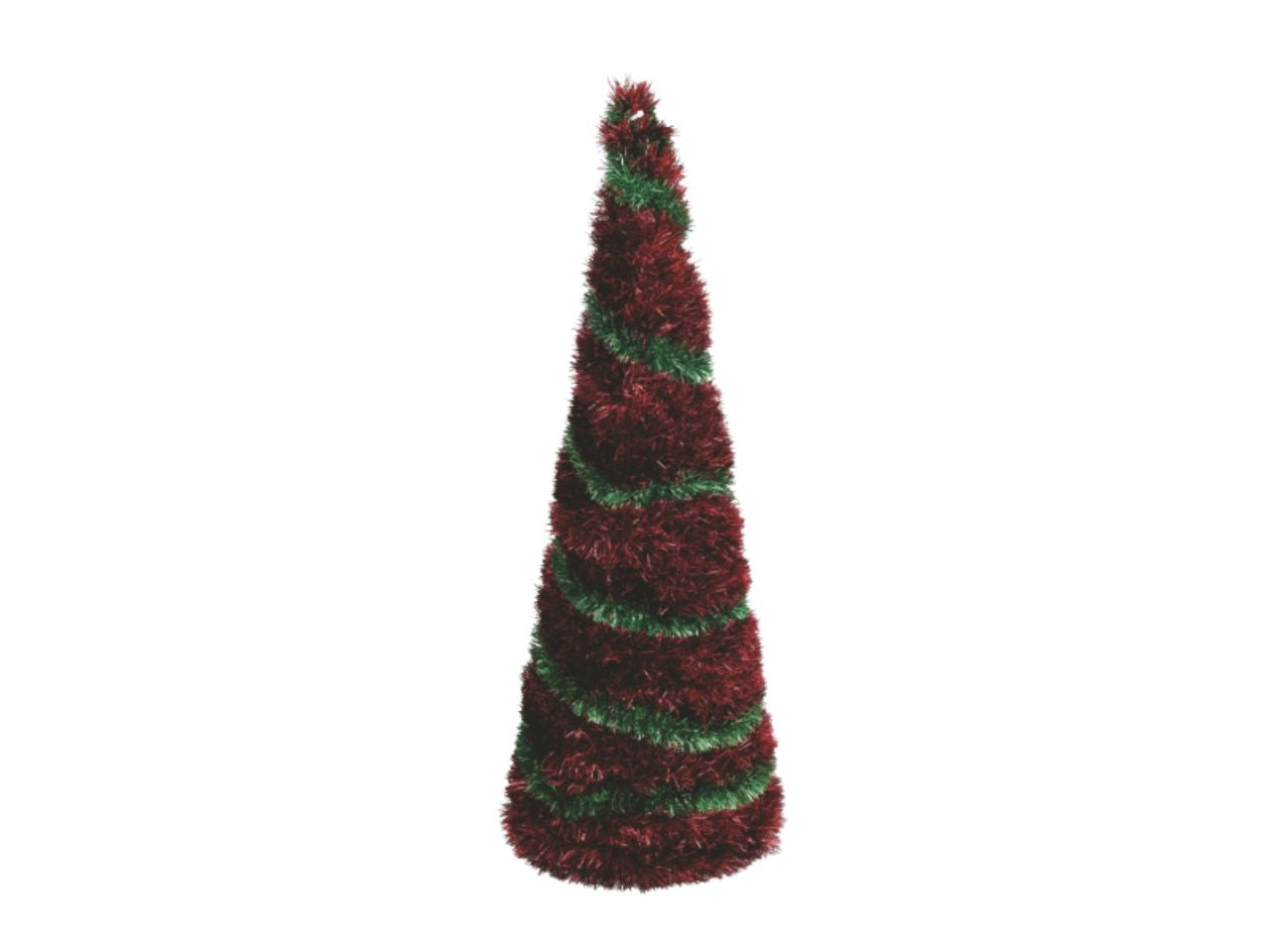 Alberello di natale rosso in ferro 60cm